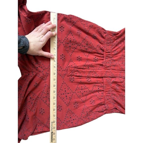 Free People Set The Tone Jumpsuit size 0 Terracota Brick Red - Picture 12 of 16